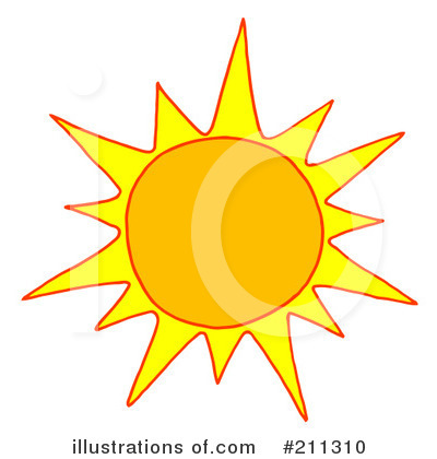 Royalty-Free (RF) Sun Clipart Illustration by Hit Toon - Stock Sample #211310