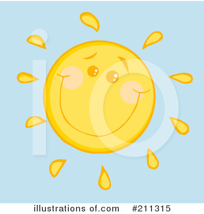 Royalty-Free (RF) Sun Clipart Illustration by Hit Toon - Stock Sample #211315