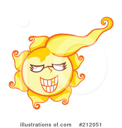 Royalty-Free (RF) Sun Clipart Illustration by Cherie Reve - Stock Sample #212051
