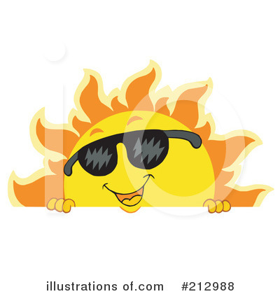 Royalty-Free (RF) Sun Clipart Illustration by visekart - Stock Sample #212988