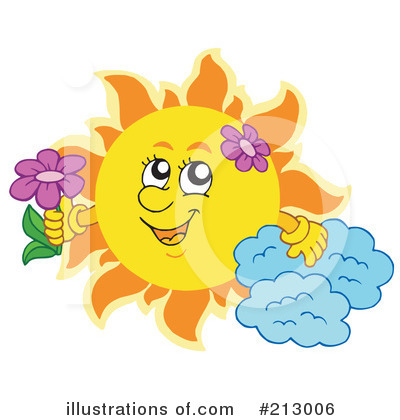 Royalty-Free (RF) Sun Clipart Illustration by visekart - Stock Sample #213006
