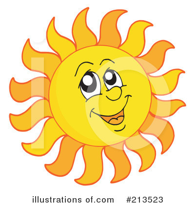Royalty-Free (RF) Sun Clipart Illustration by visekart - Stock Sample #213523