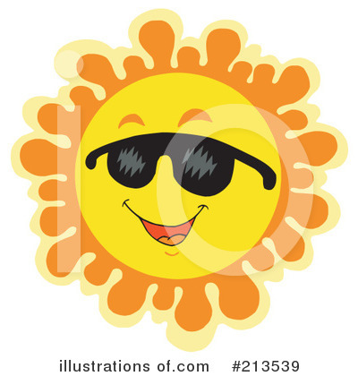 Royalty-Free (RF) Sun Clipart Illustration by visekart - Stock Sample #213539