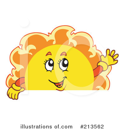 Royalty-Free (RF) Sun Clipart Illustration by visekart - Stock Sample #213562