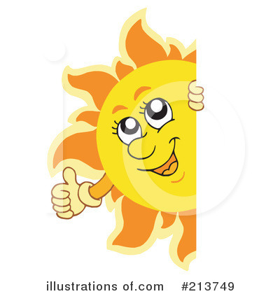 Royalty-Free (RF) Sun Clipart Illustration by visekart - Stock Sample #213749