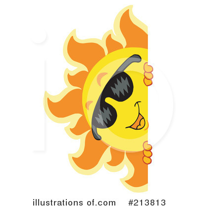 Royalty-Free (RF) Sun Clipart Illustration by visekart - Stock Sample #213813