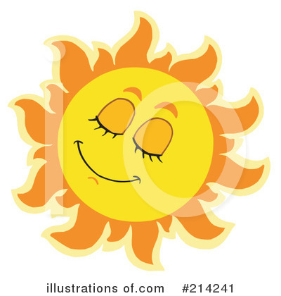 Royalty-Free (RF) Sun Clipart Illustration by visekart - Stock Sample #214241
