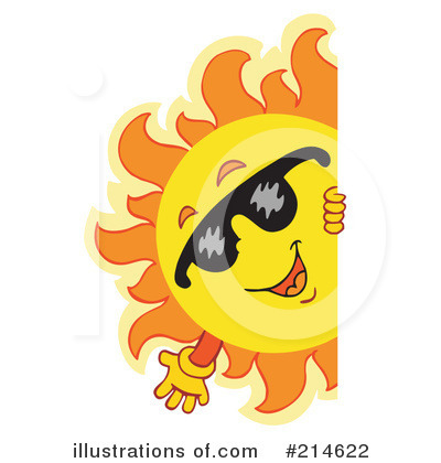 Royalty-Free (RF) Sun Clipart Illustration by visekart - Stock Sample #214622