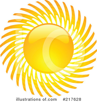 Royalty-Free (RF) Sun Clipart Illustration by KJ Pargeter - Stock Sample #217628