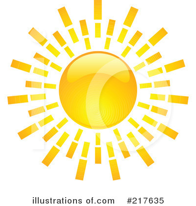 Royalty-Free (RF) Sun Clipart Illustration by KJ Pargeter - Stock Sample #217635