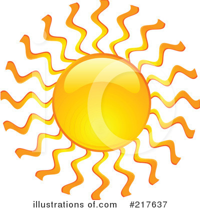 Royalty-Free (RF) Sun Clipart Illustration by KJ Pargeter - Stock Sample #217637