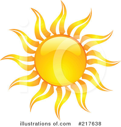 Royalty-Free (RF) Sun Clipart Illustration by KJ Pargeter - Stock Sample #217638