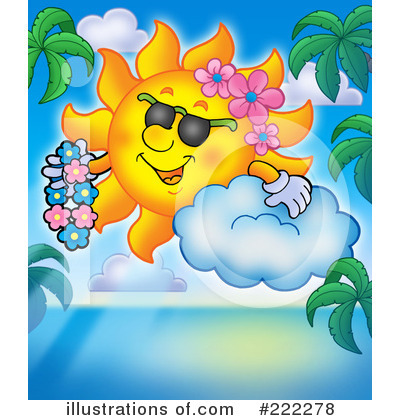 Royalty-Free (RF) Sun Clipart Illustration by visekart - Stock Sample #222278