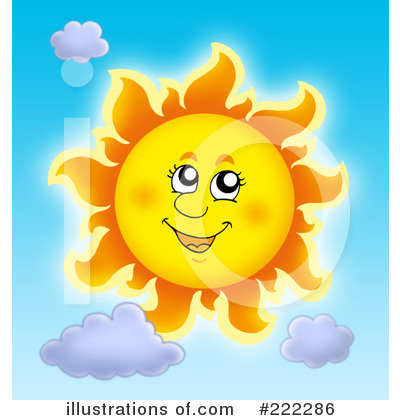 Royalty-Free (RF) Sun Clipart Illustration by visekart - Stock Sample #222286