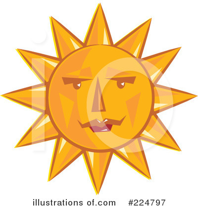 Royalty-Free (RF) Sun Clipart Illustration by Prawny - Stock Sample #224797
