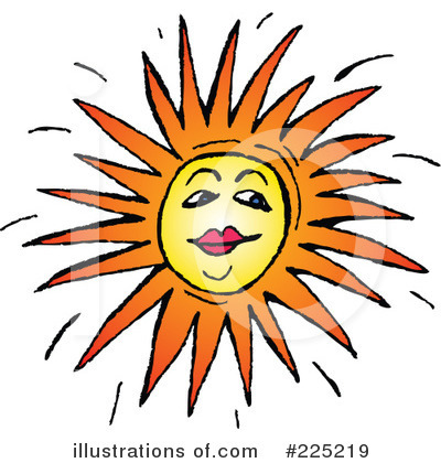 Royalty-Free (RF) Sun Clipart Illustration by Prawny - Stock Sample #225219