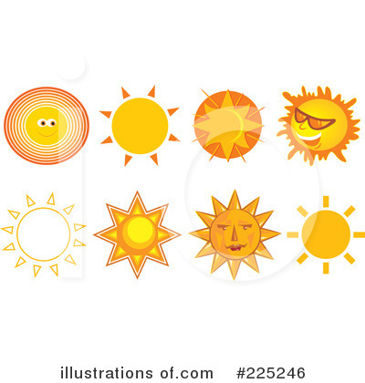 Royalty-Free (RF) Sun Clipart Illustration by Prawny - Stock Sample #225246