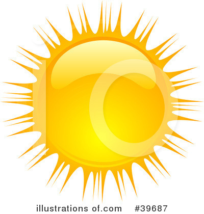 Royalty-Free (RF) Sun Clipart Illustration by KJ Pargeter - Stock Sample #39687