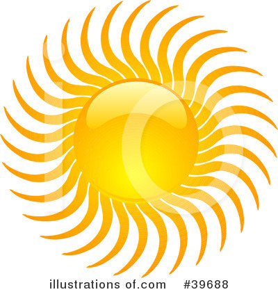 Royalty-Free (RF) Sun Clipart Illustration by KJ Pargeter - Stock Sample #39688