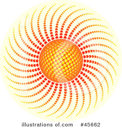 Royalty-Free (RF) Sun Clipart Illustration by Michael Schmeling - Stock Sample #45662