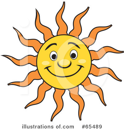 Royalty-Free (RF) Sun Clipart Illustration by Dennis Holmes Designs - Stock Sample #65489