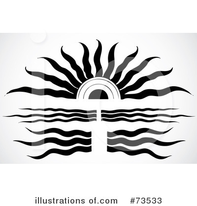 Royalty-Free (RF) Sun Clipart Illustration by BestVector - Stock Sample #73533