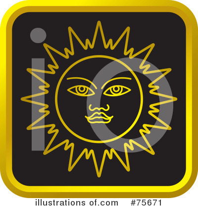 Royalty-Free (RF) Sun Clipart Illustration by Lal Perera - Stock Sample #75671