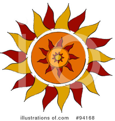 Royalty-Free (RF) Sun Clipart Illustration by Pams Clipart - Stock Sample #94168