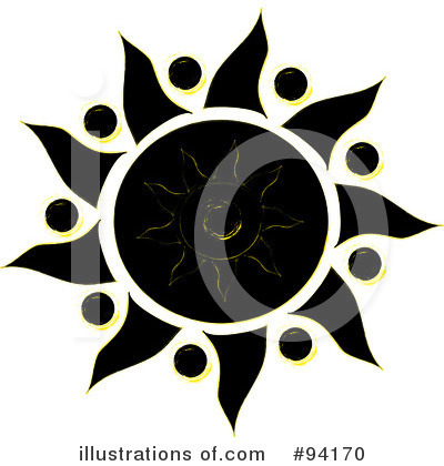 Royalty-Free (RF) Sun Clipart Illustration by Pams Clipart - Stock Sample #94170