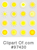 Sun Clipart #97430 by KJ Pargeter