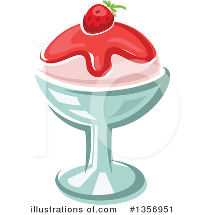 Royalty-Free (RF) Sundae Clipart Illustration by Vector Tradition SM - Stock Sample #1356951