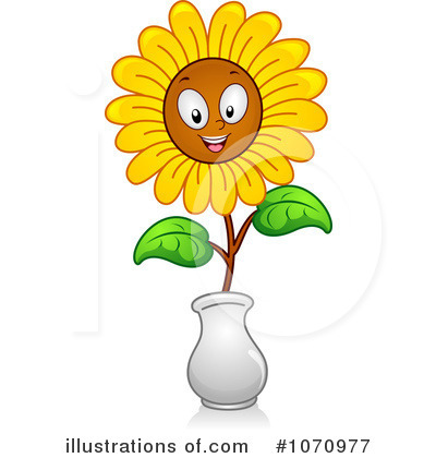 Royalty-Free (RF) Sunflower Clipart Illustration by BNP Design Studio - Stock Sample #1070977