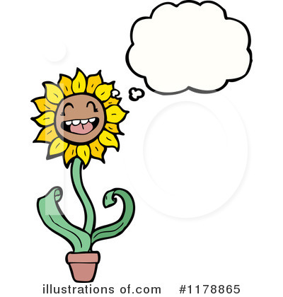 Royalty-Free (RF) Sunflower Clipart Illustration by lineartestpilot - Stock Sample #1178865