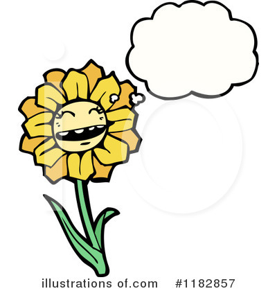 Royalty-Free (RF) Sunflower Clipart Illustration by lineartestpilot - Stock Sample #1182857