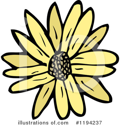 Royalty-Free (RF) Sunflower Clipart Illustration by lineartestpilot - Stock Sample #1194237
