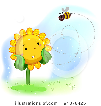 Royalty-Free (RF) Sunflower Clipart Illustration by BNP Design Studio - Stock Sample #1378425