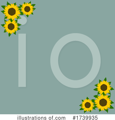 Royalty-Free (RF) Sunflowers Clipart Illustration by elaineitalia - Stock Sample #1739935