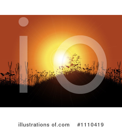 Royalty-Free (RF) Sunset Clipart Illustration by KJ Pargeter - Stock Sample #1110419