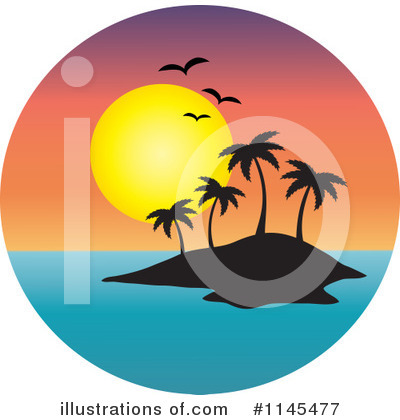 Royalty-Free (RF) Sunset Clipart Illustration by Rosie Piter - Stock Sample #1145477