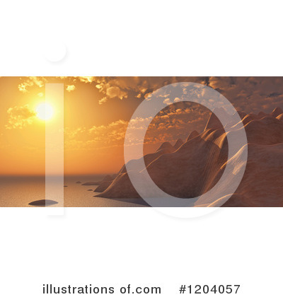 Royalty-Free (RF) Sunset Clipart Illustration by KJ Pargeter - Stock Sample #1204057