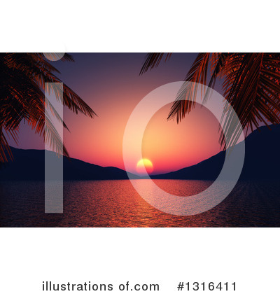 Royalty-Free (RF) Sunset Clipart Illustration by KJ Pargeter - Stock Sample #1316411