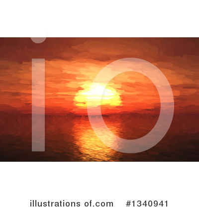 Royalty-Free (RF) Sunset Clipart Illustration by KJ Pargeter - Stock Sample #1340941