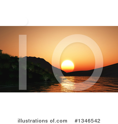 Royalty-Free (RF) Sunset Clipart Illustration by KJ Pargeter - Stock Sample #1346542