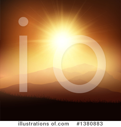 Royalty-Free (RF) Sunset Clipart Illustration by KJ Pargeter - Stock Sample #1380883