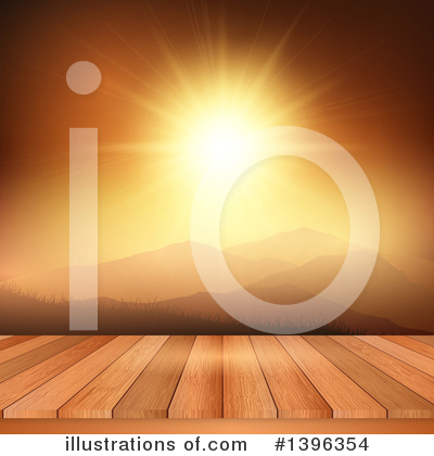 Royalty-Free (RF) Sunset Clipart Illustration by KJ Pargeter - Stock Sample #1396354