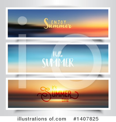 Royalty-Free (RF) Sunset Clipart Illustration by KJ Pargeter - Stock Sample #1407825