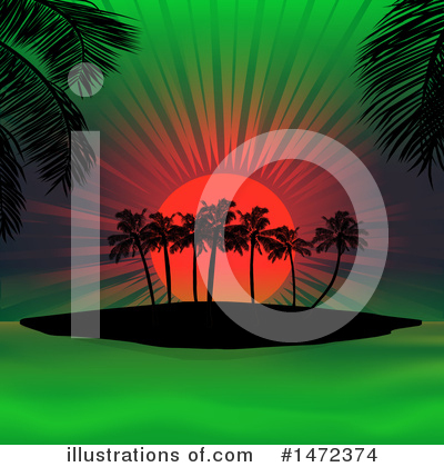 Royalty-Free (RF) Sunset Clipart Illustration by elaineitalia - Stock Sample #1472374