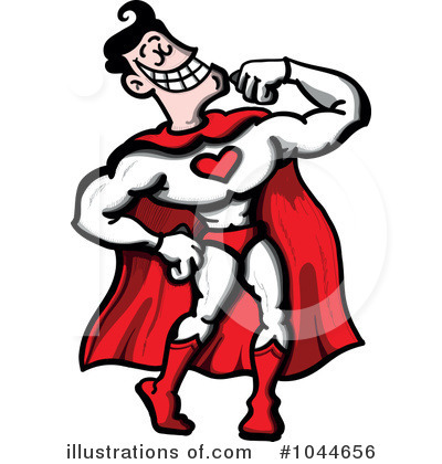 Royalty-Free (RF) Super Hero Clipart Illustration by Zooco - Stock Sample #1044656