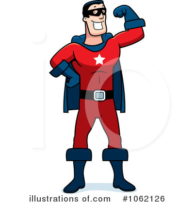 Royalty-Free (RF) Super Hero Clipart Illustration by Cory Thoman - Stock Sample #1062126