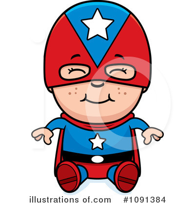 Royalty-Free (RF) Super Hero Clipart Illustration by Cory Thoman - Stock Sample #1091384